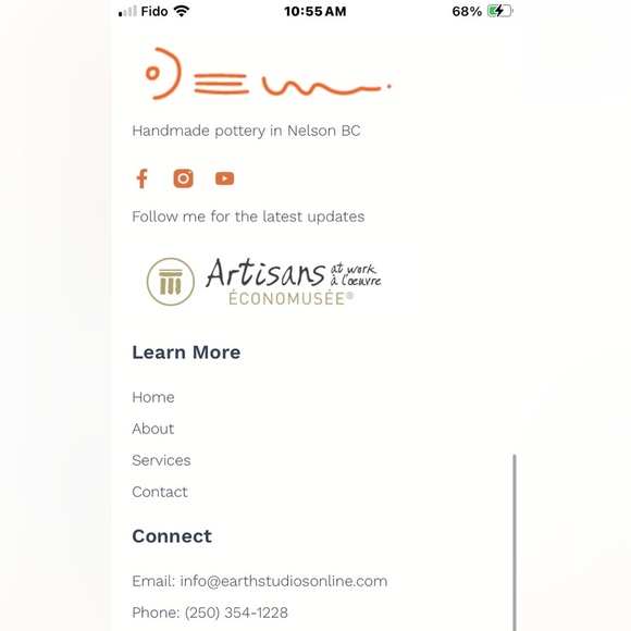 Ceramic clay pottery cup Orange and White Ceramic Mug - Picture 15 of 16